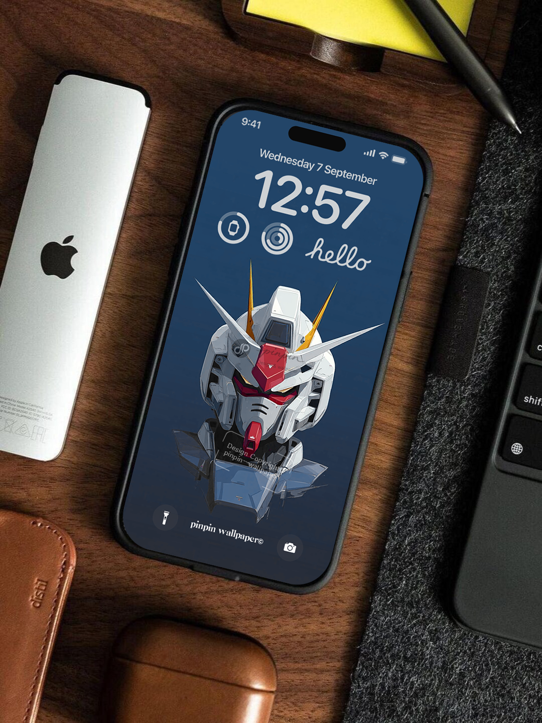 4K HD Phone Wallpaper Background - NO.6160 Minimalist Gradient Style Graffiti Gundam  wallpapers for iPhone and Android