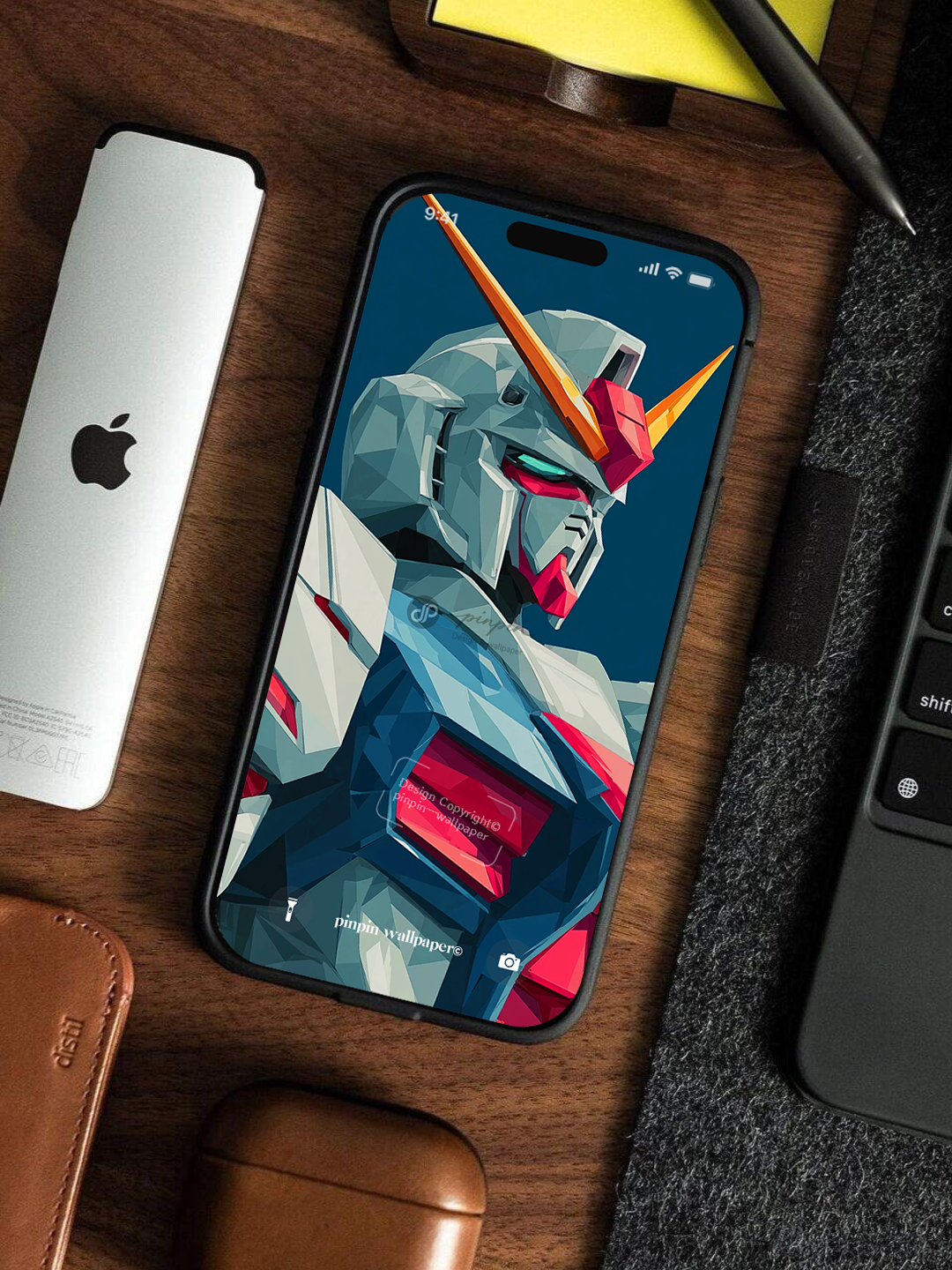 4K HD Phone Wallpaper Background - NO.6161 Minimalist Gradient Style Graffiti Gundam  wallpapers for iPhone and Android