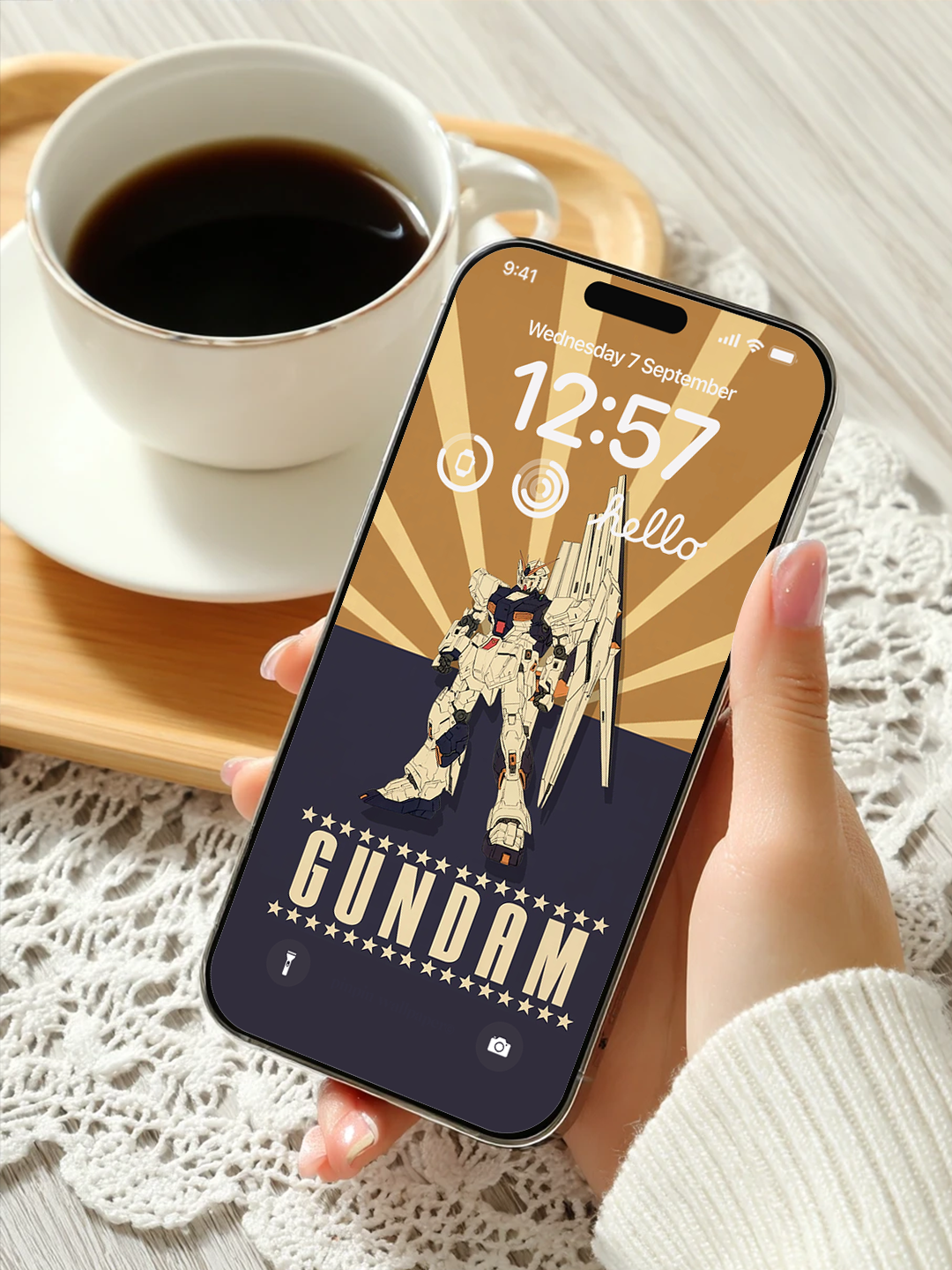 4K HD Phone Wallpaper Background - NO.6164 Minimalist Gradient Style Graffiti Gundam  wallpapers for iPhone and Android