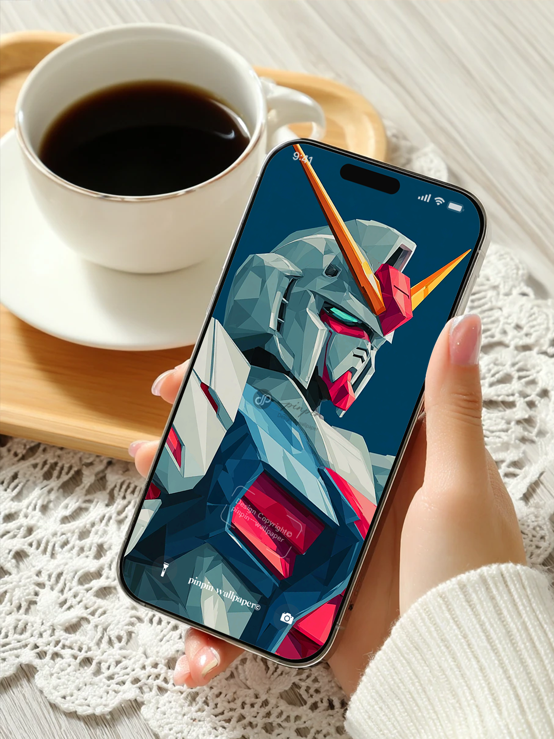 4K HD Phone Wallpaper Background - NO.6161 Minimalist Gradient Style Graffiti Gundam  wallpapers for iPhone and Android
