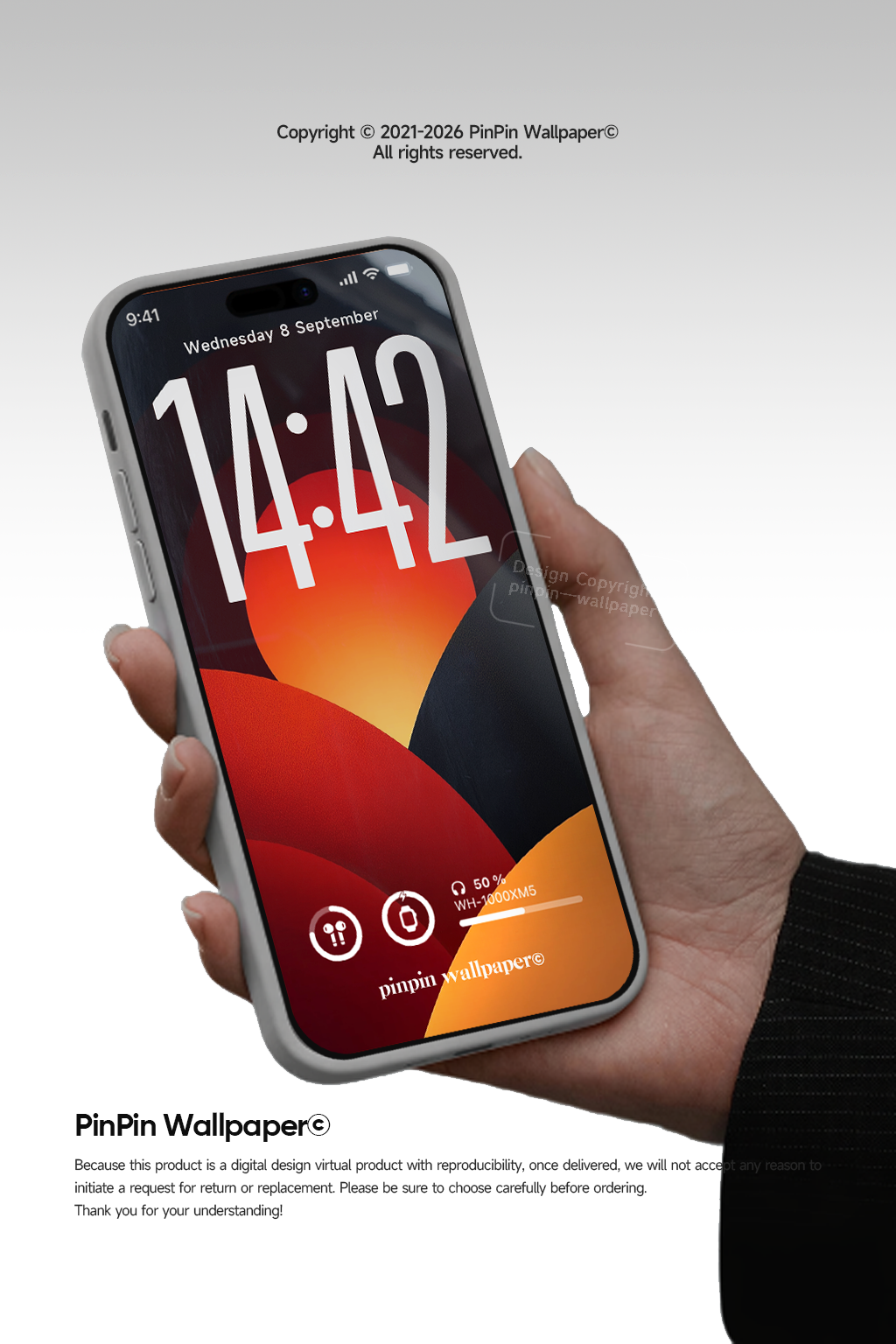 4K HD Phone Wallpaper Background - NO.6050 Minimalist Gradient Style wallpapers for iPhone and Android