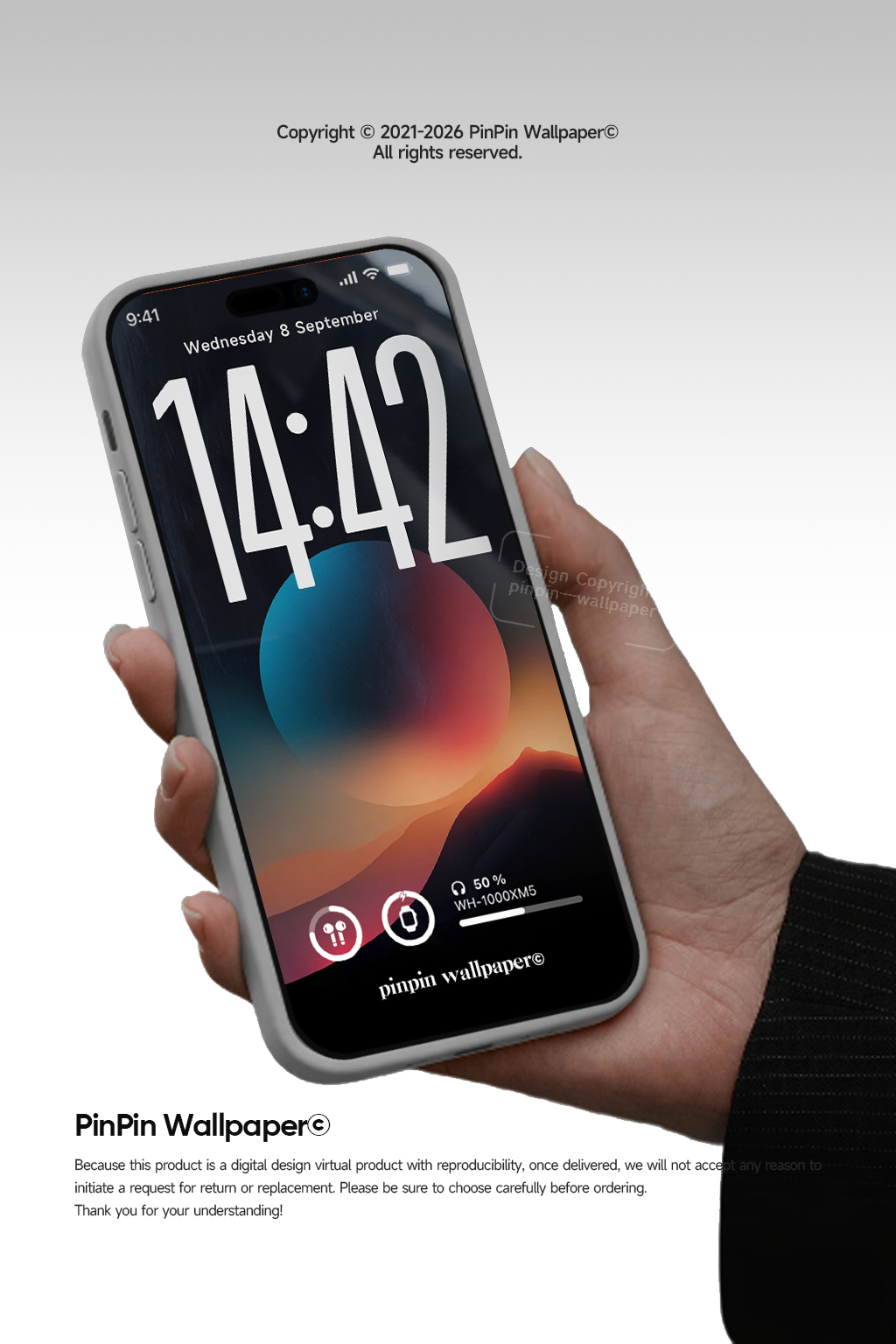 4K HD Phone Wallpaper Background - NO.6042 Minimalist Gradient Style wallpapers for iPhone and Android