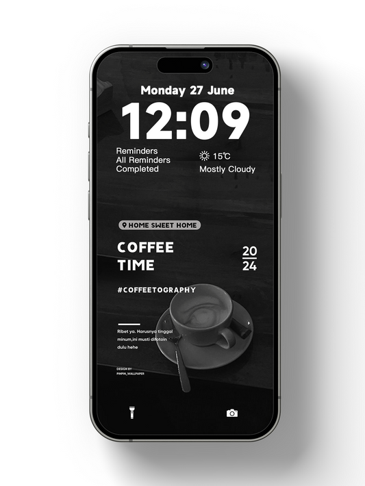 4K HD Wallpaper Background - Coffee time for iPhone and Android