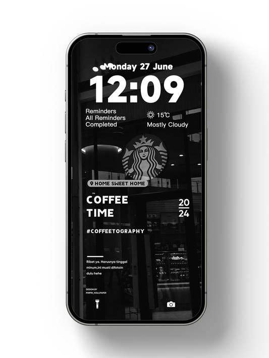 4K HD Wallpaper Background - Coffee time for iPhone and Android