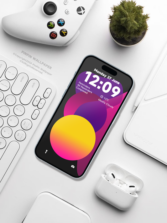 4K HD Wallpaper Backgrounds - Colorful Geometric Shapes for iPhone and Android