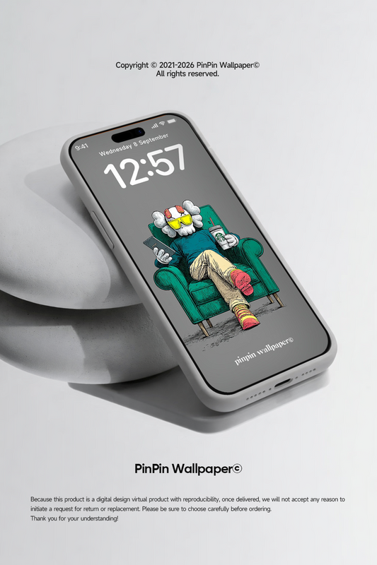 4K HD Phone Wallpaper Background - NO.6038 KWAS Minimalist Gradient Style wallpapers for iPhone and Android