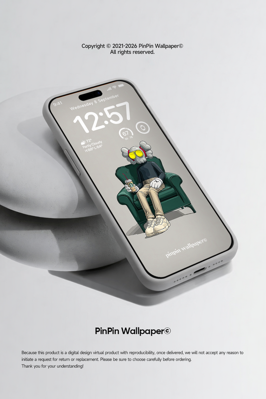 4K HD Phone Wallpaper Background - NO.6039 KWAS Minimalist Gradient Style wallpapers for iPhone and Android