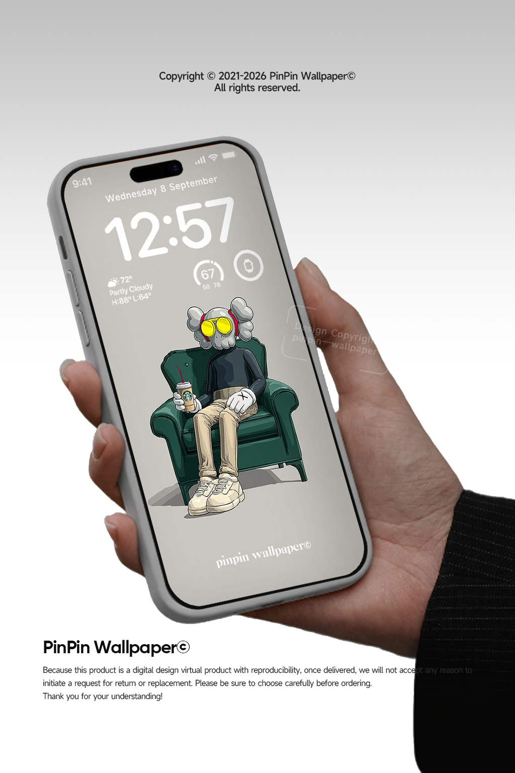 4K HD Phone Wallpaper Background - NO.6039 KWAS Minimalist Gradient Style wallpapers for iPhone and Android