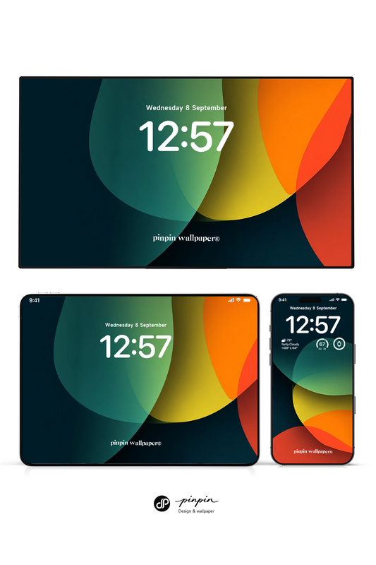 4K HD Apple Devices wallpaper Background Gradient Abstract Style for phone and ipad imac macbook 3 PACK