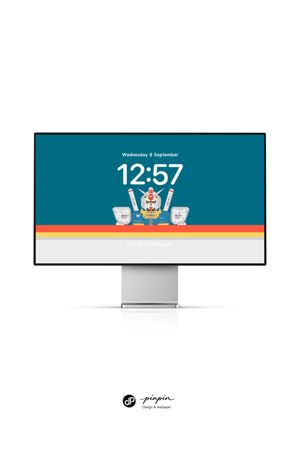 4K HD Apple Devices wallpaper Background Gradient Abstract Style GUNDAM RX-78-2  for phone and ipad imac macbook Wallpaprs 3 PACK