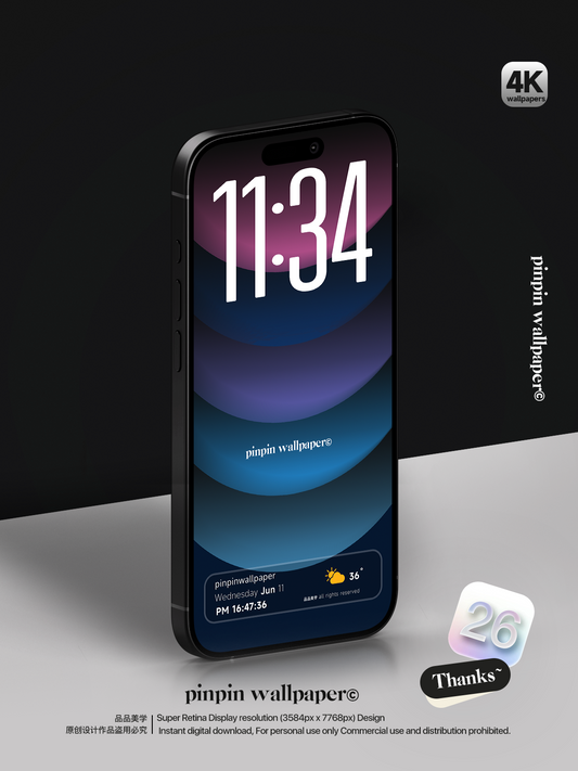4K HD Phone Wallpaper Background -  Minimalist Gradient Style  wallpapers for iPhone and Android