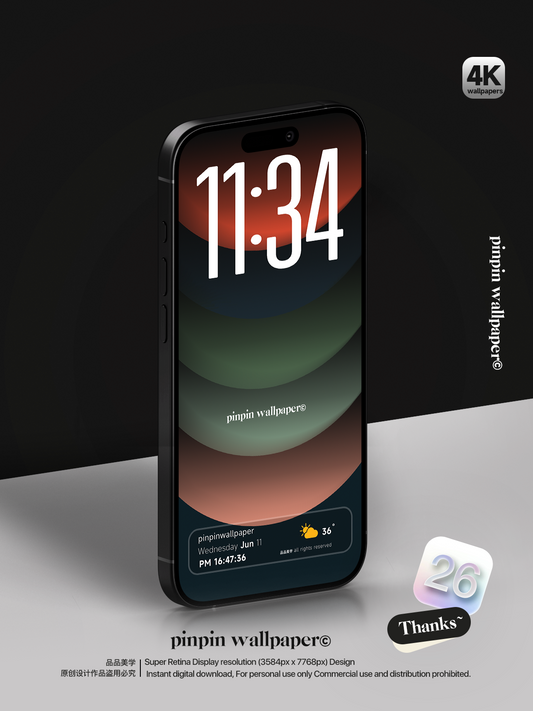 4K HD Phone Wallpaper Background -  Minimalist Gradient Style  wallpapers for iPhone and Android