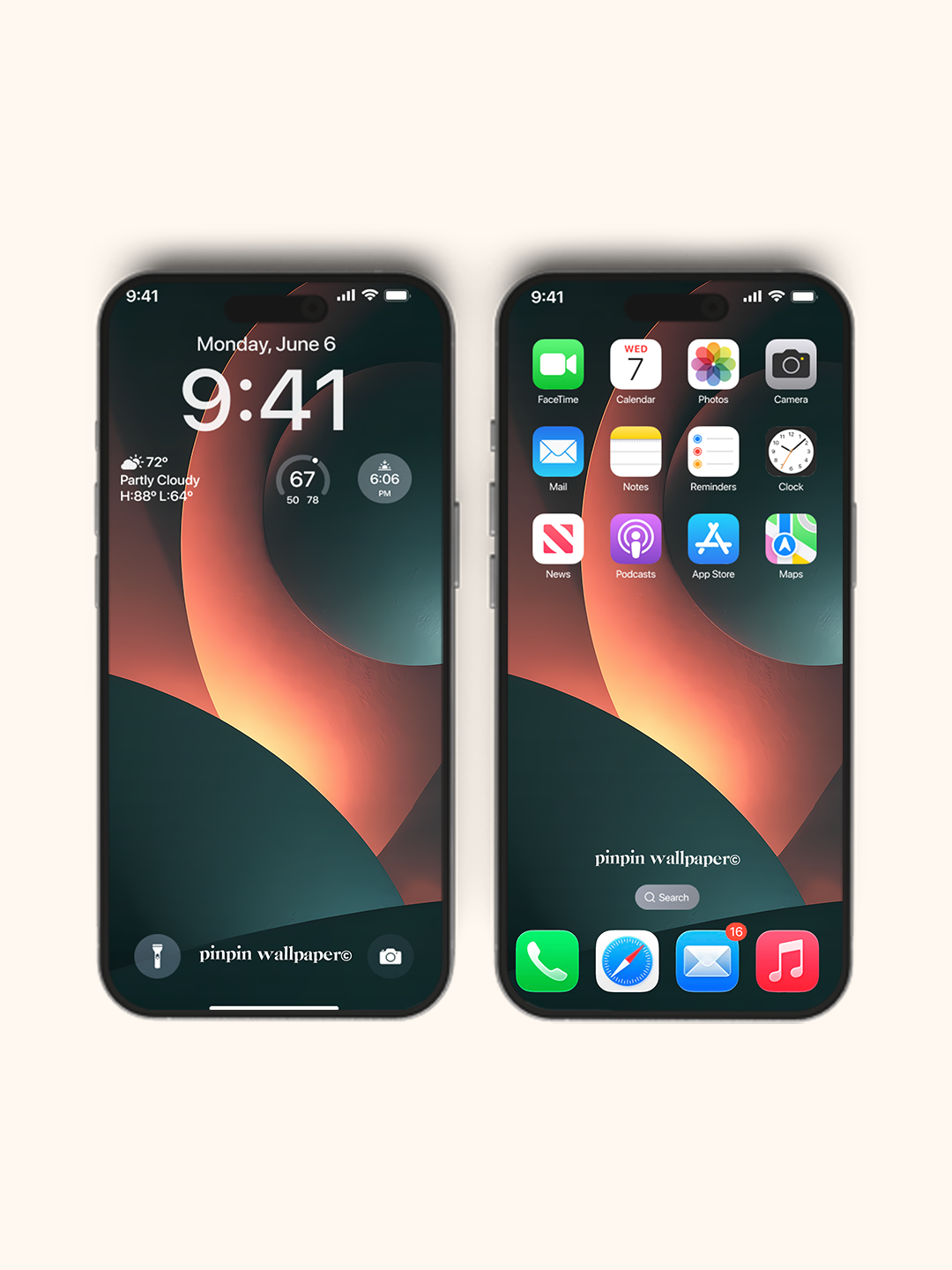 4K HD Phone Wallpaper Background - NO.6045 Minimalist Gradient Style wallpapers for iPhone and Android