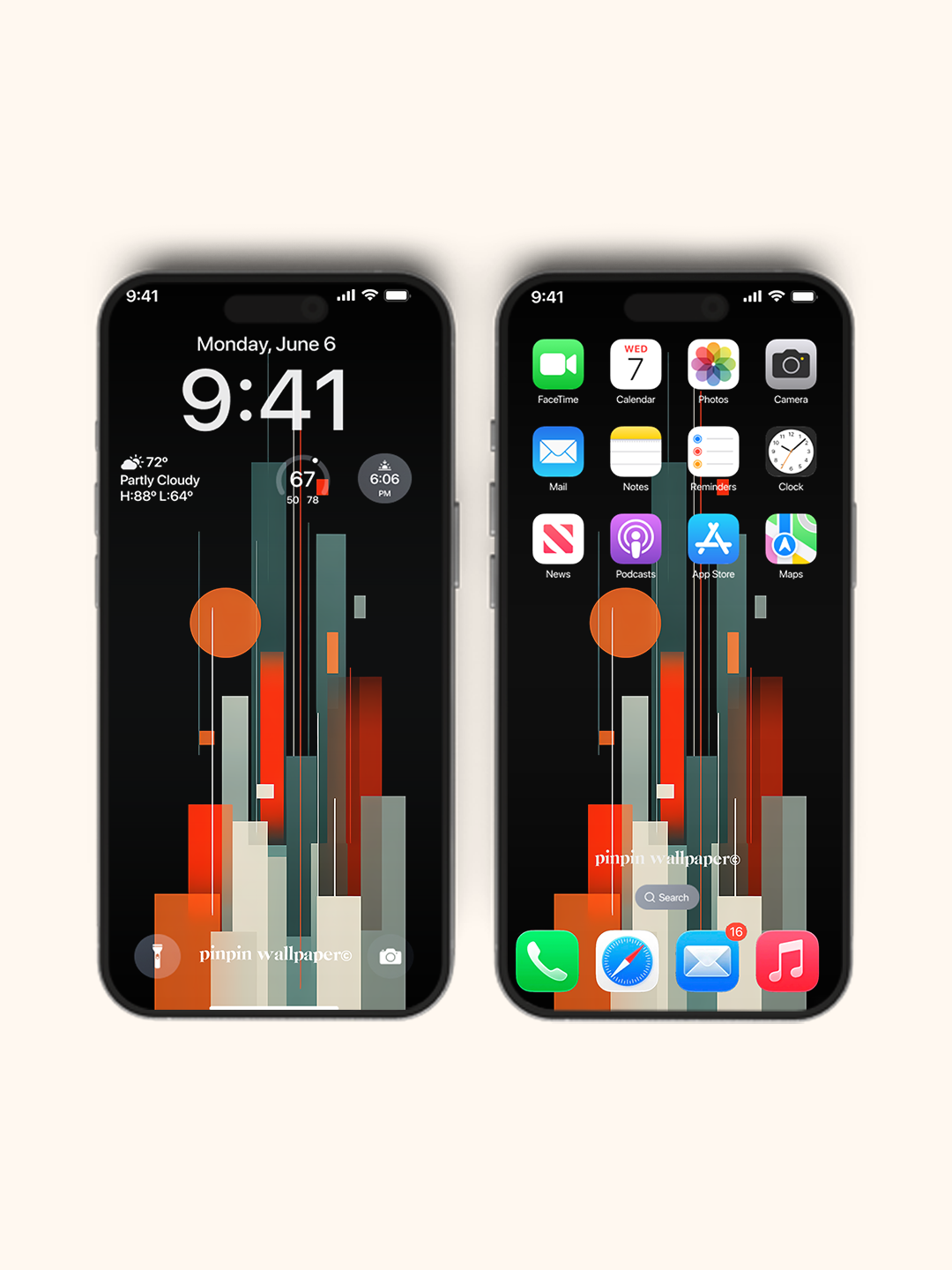 4K HD Phone Wallpaper Background - NO.6051 Minimalist Gradient Style wallpapers for iPhone and Android