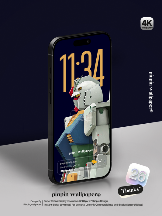 4K HD Phone Wallpaper Background -Gundam RX-78 Classic Anime Wallpapers for iPhone and Android