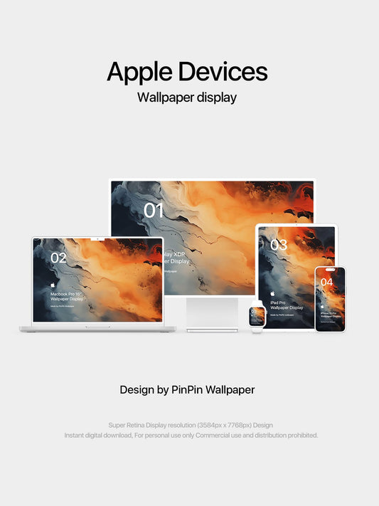 4K HD Apple Devices wallpaper BACKGROURD design 5 PACK - pinpin_wallpaper