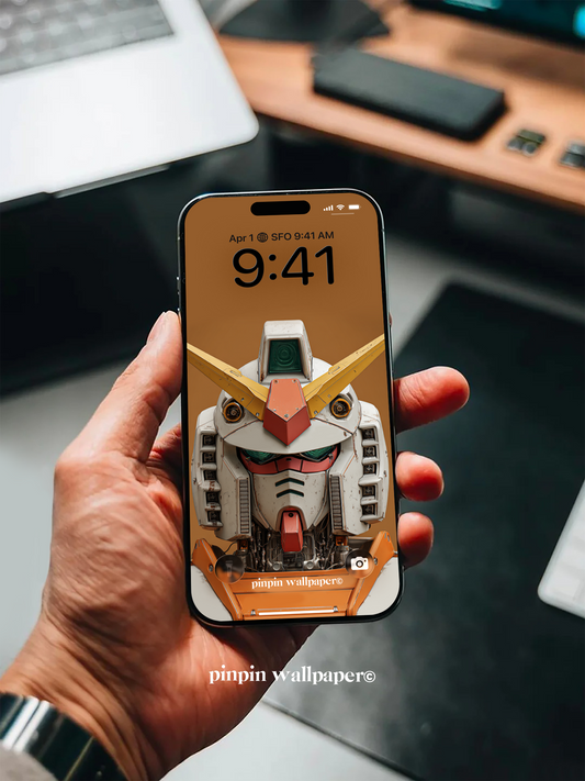 4K HD Phone Wallpaper Background -  NO.5864 Minimalist Gradient Style Gundam wallpapers for iPhone and Android