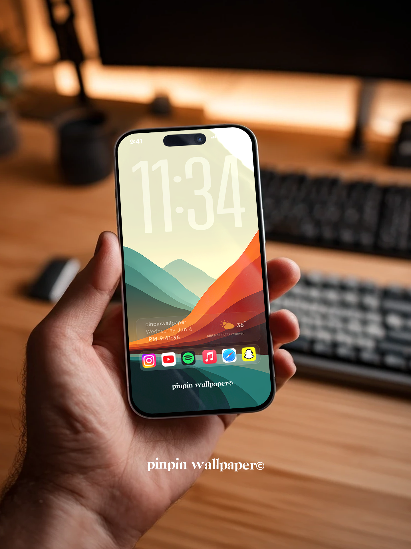 4K HD Phone Wallpaper Background -  NO.5961 Minimalist Gradient Style  wallpapers for iPhone and Android