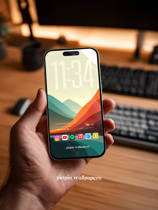 4K HD Phone Wallpaper Background -  NO.5961 Minimalist Gradient Style  wallpapers for iPhone and Android