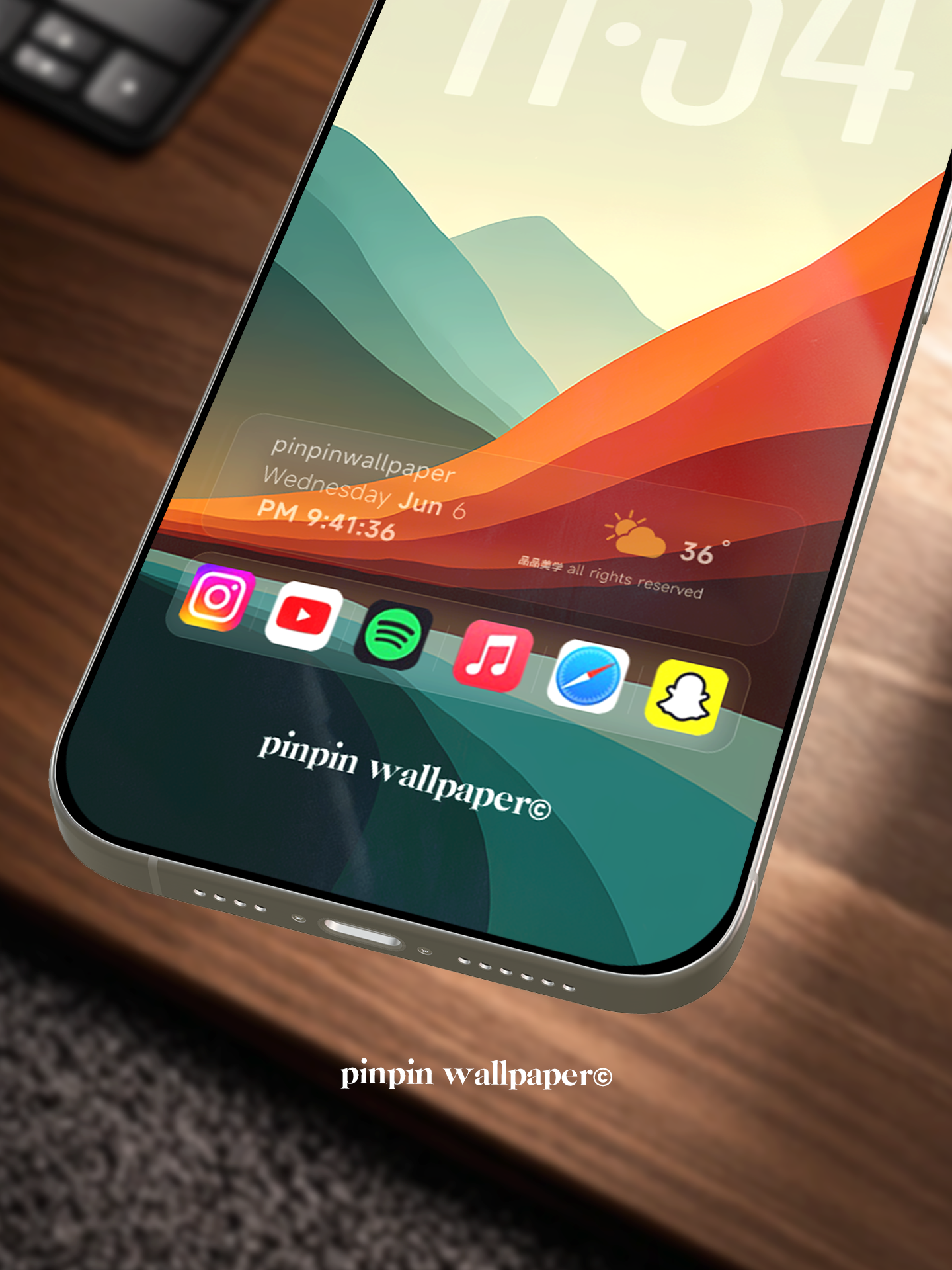 4K HD Phone Wallpaper Background -  NO.5961 Minimalist Gradient Style  wallpapers for iPhone and Android