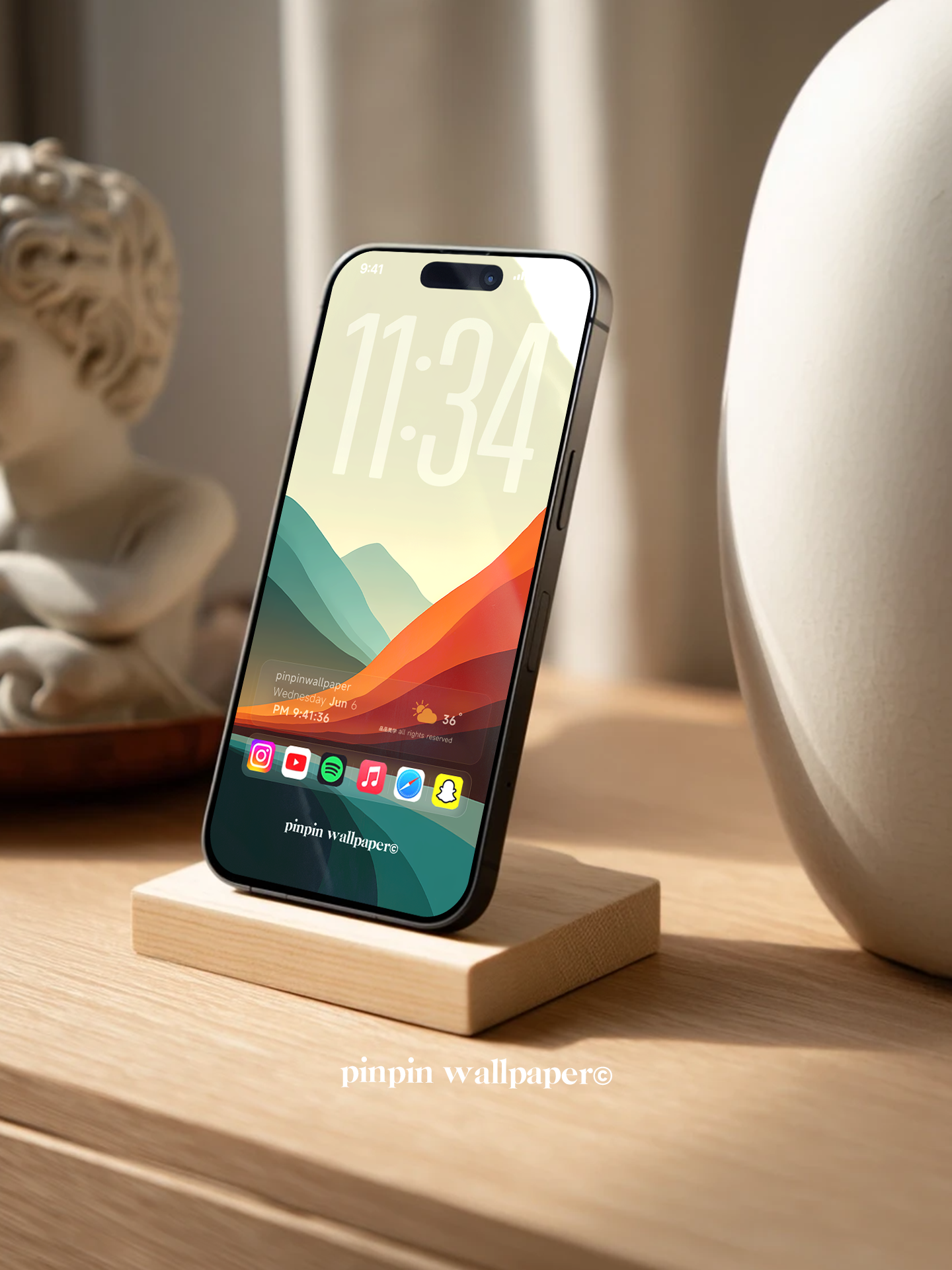 4K HD Phone Wallpaper Background -  NO.5961 Minimalist Gradient Style  wallpapers for iPhone and Android