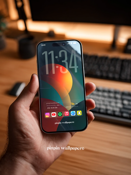 4K HD Phone Wallpaper Background -  NO.5963 Minimalist Gradient Style  wallpapers for iPhone and Android