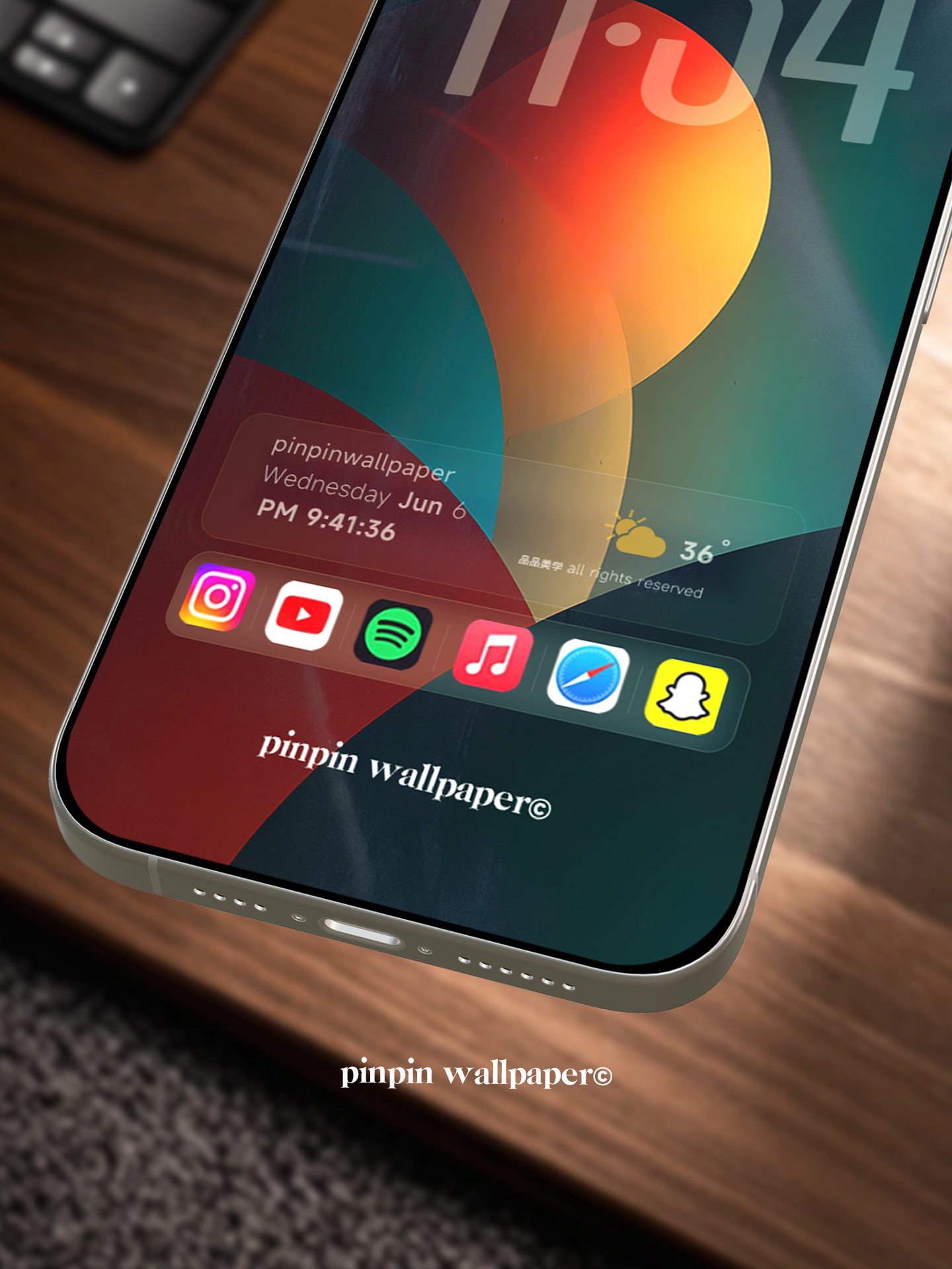 4K HD Phone Wallpaper Background -  NO.5963 Minimalist Gradient Style  wallpapers for iPhone and Android