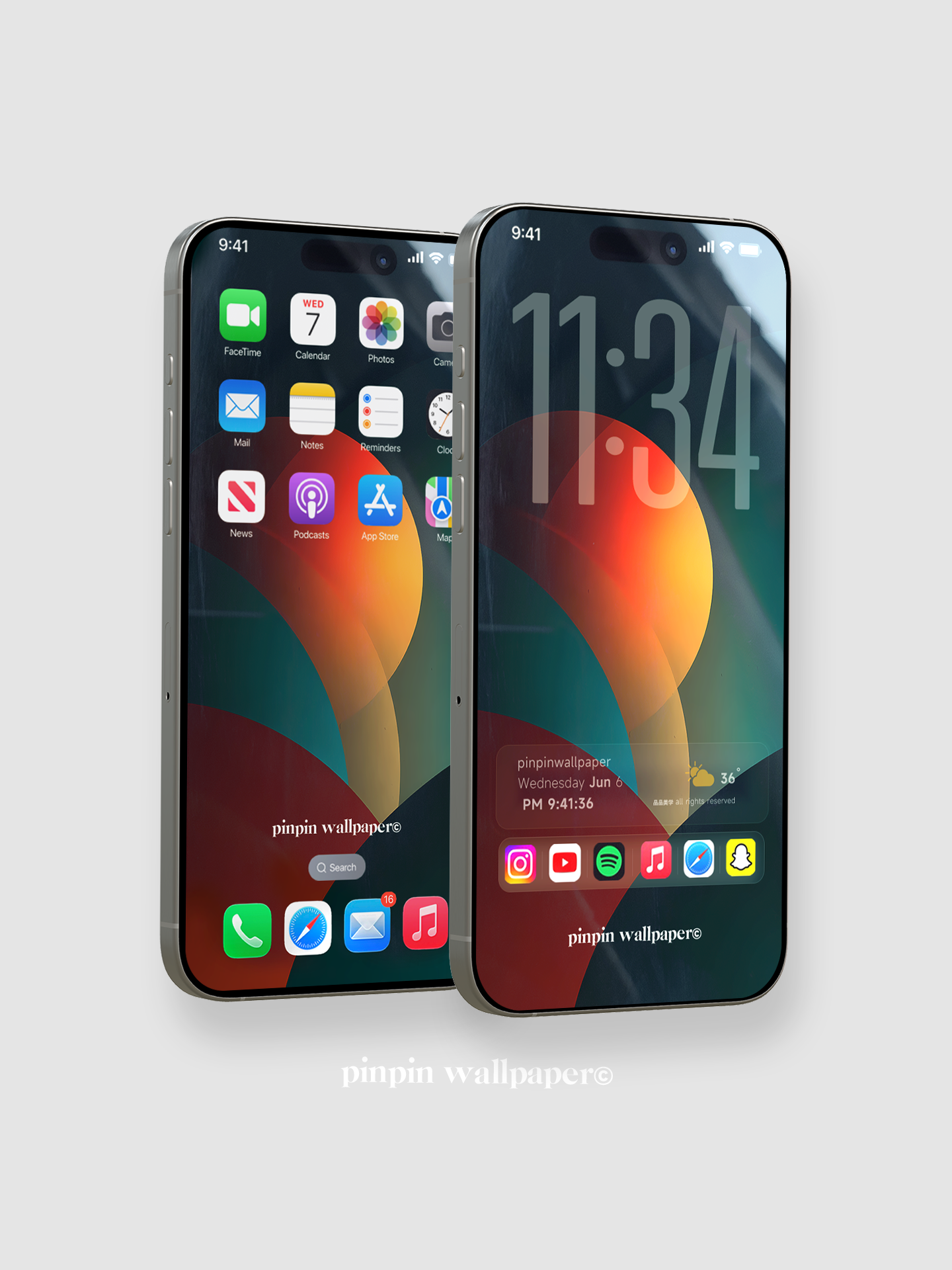 4K HD Phone Wallpaper Background -  NO.5963 Minimalist Gradient Style  wallpapers for iPhone and Android