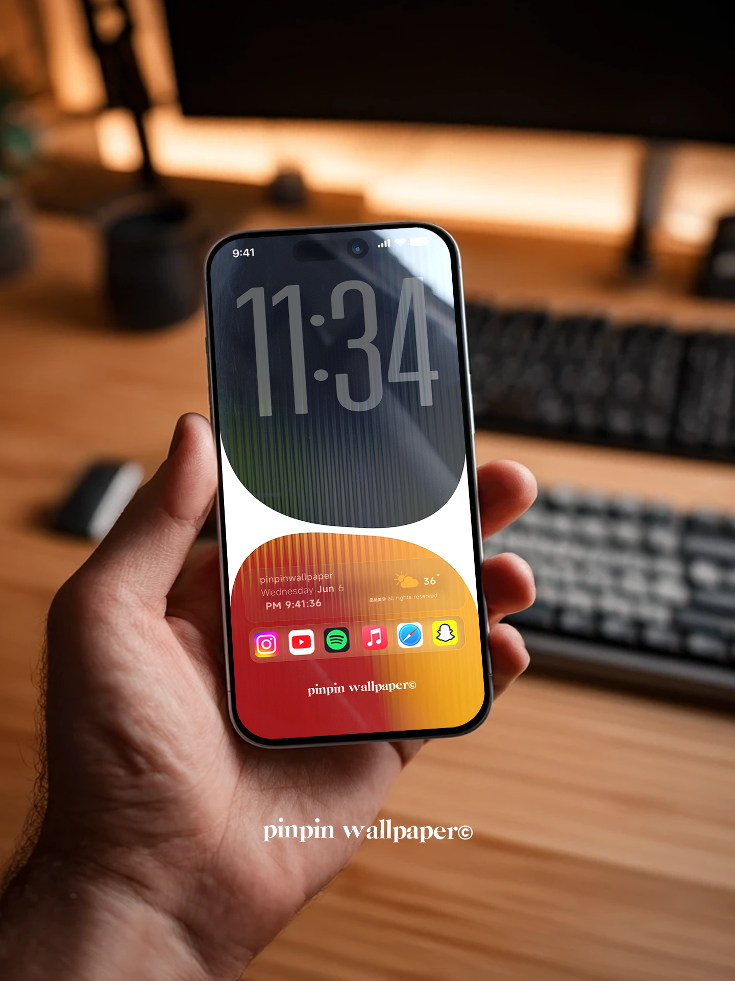 4K HD Phone Wallpaper Background -  NO.5965 Minimalist Gradient Style  wallpapers for iPhone and Android