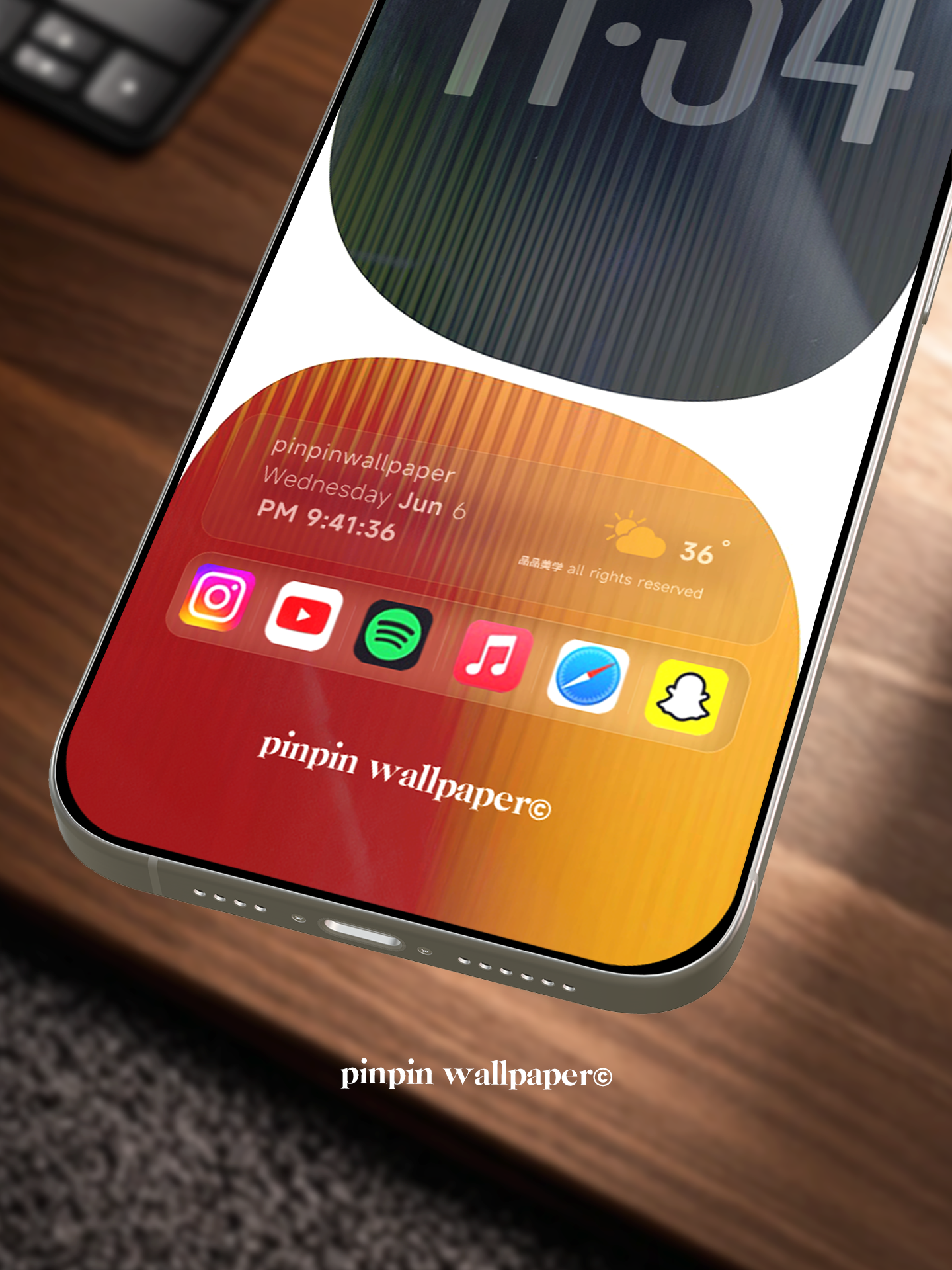 4K HD Phone Wallpaper Background -  NO.5965 Minimalist Gradient Style  wallpapers for iPhone and Android