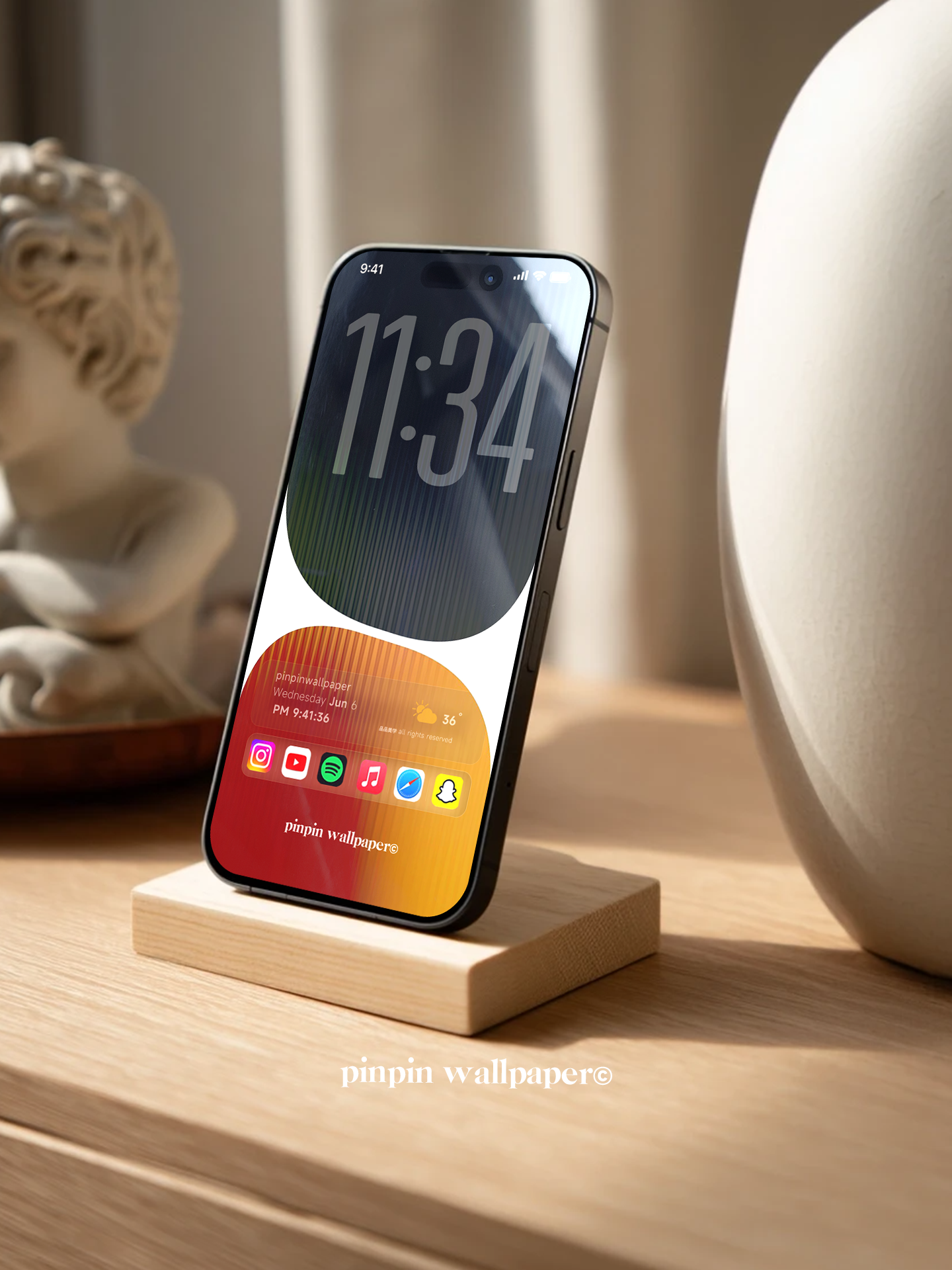 4K HD Phone Wallpaper Background -  NO.5965 Minimalist Gradient Style  wallpapers for iPhone and Android