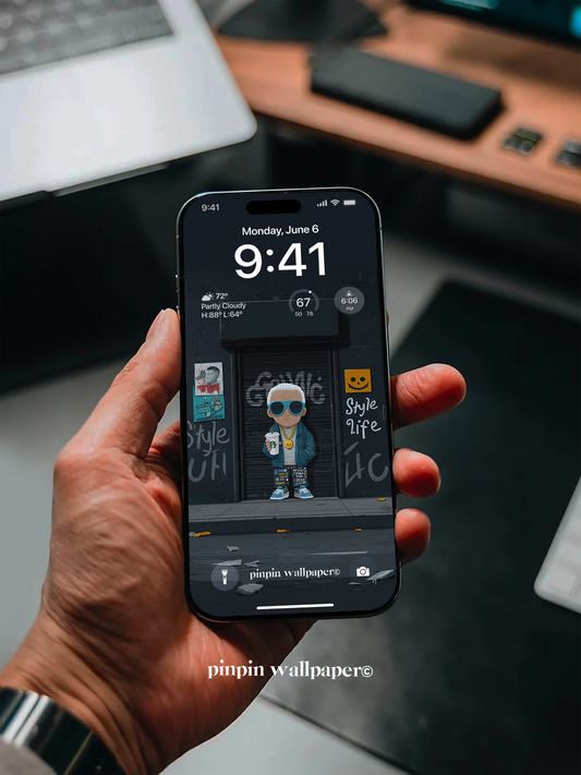 4K HD Phone Wallpaper Background -  NO.5725 Minimalist Gradient Style scrawl  wallpapers for iPhone and Android