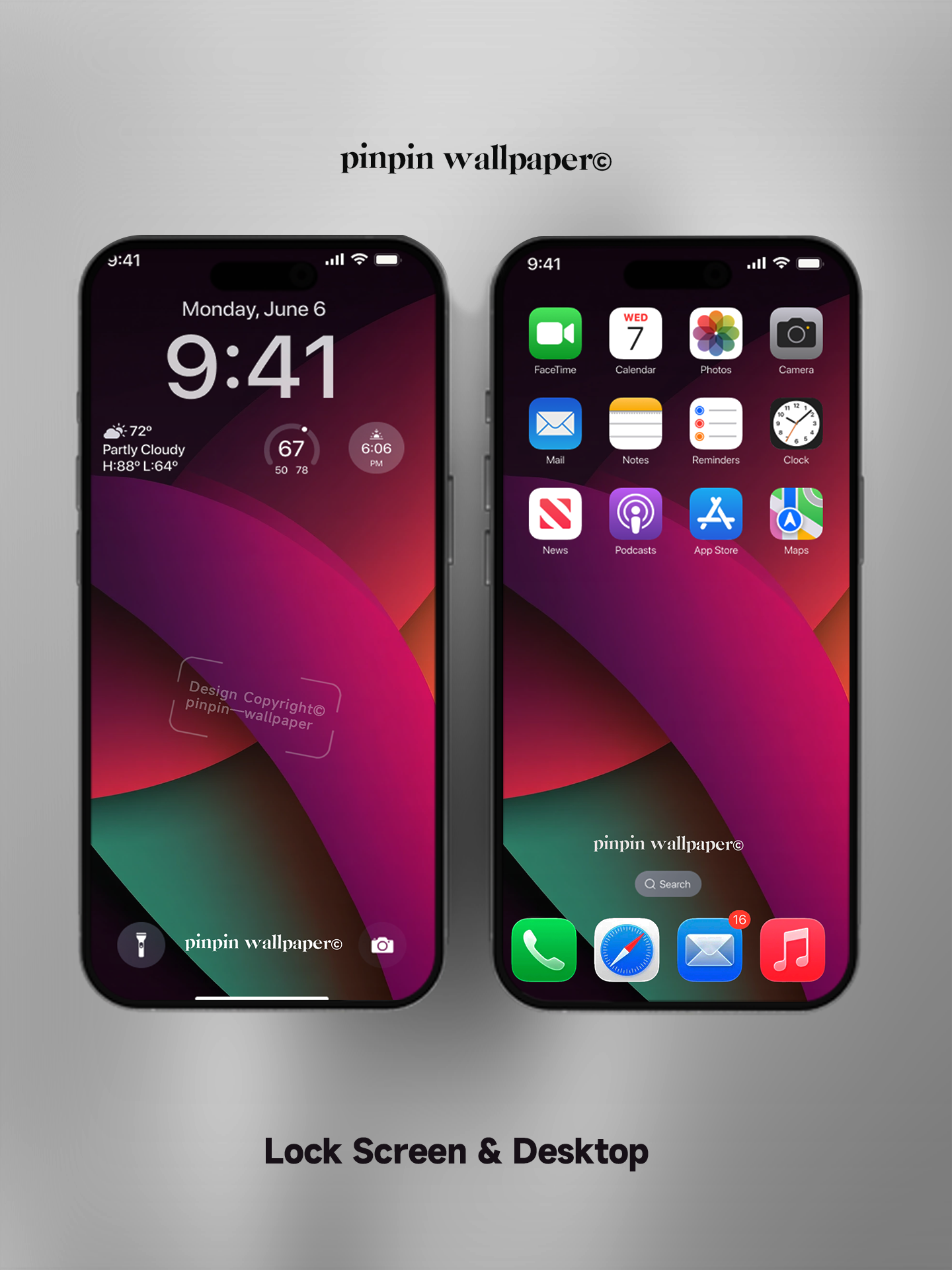 4K HD Phone Wallpaper Background -  NO.5729 Minimalist Gradient Style  wallpapers for iPhone and Android