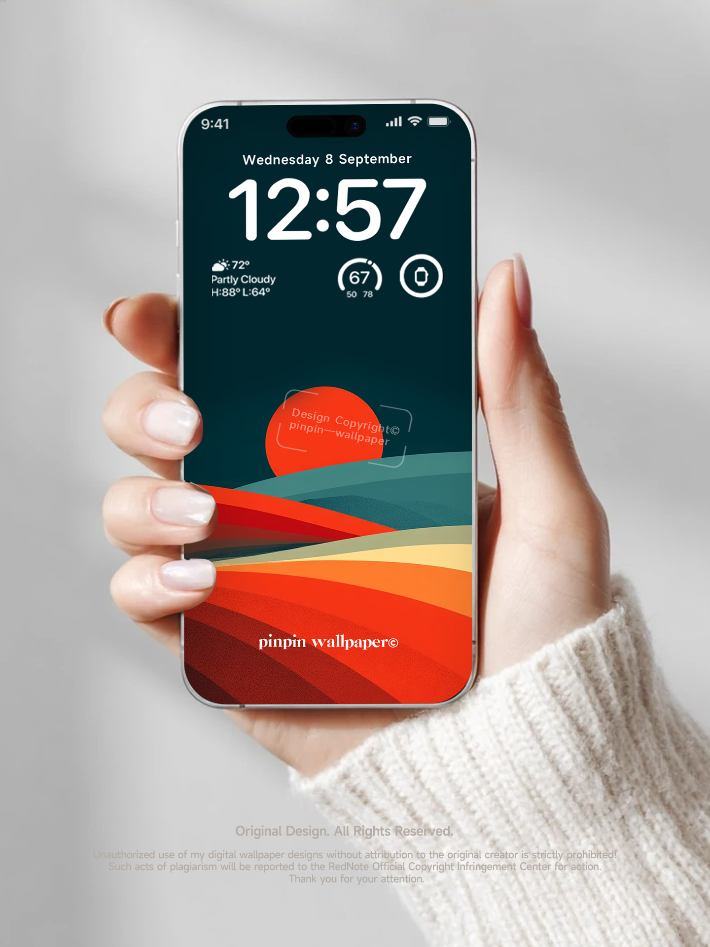 4K HD Phone Wallpaper Background -  NO.5991 Minimalist Gradient Style  wallpapers for iPhone and Android