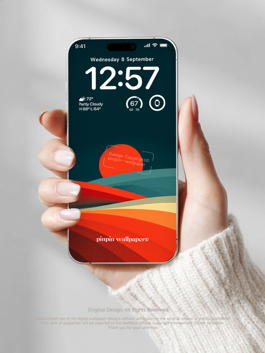 4K HD Phone Wallpaper Background -  NO.5991 Minimalist Gradient Style  wallpapers for iPhone and Android