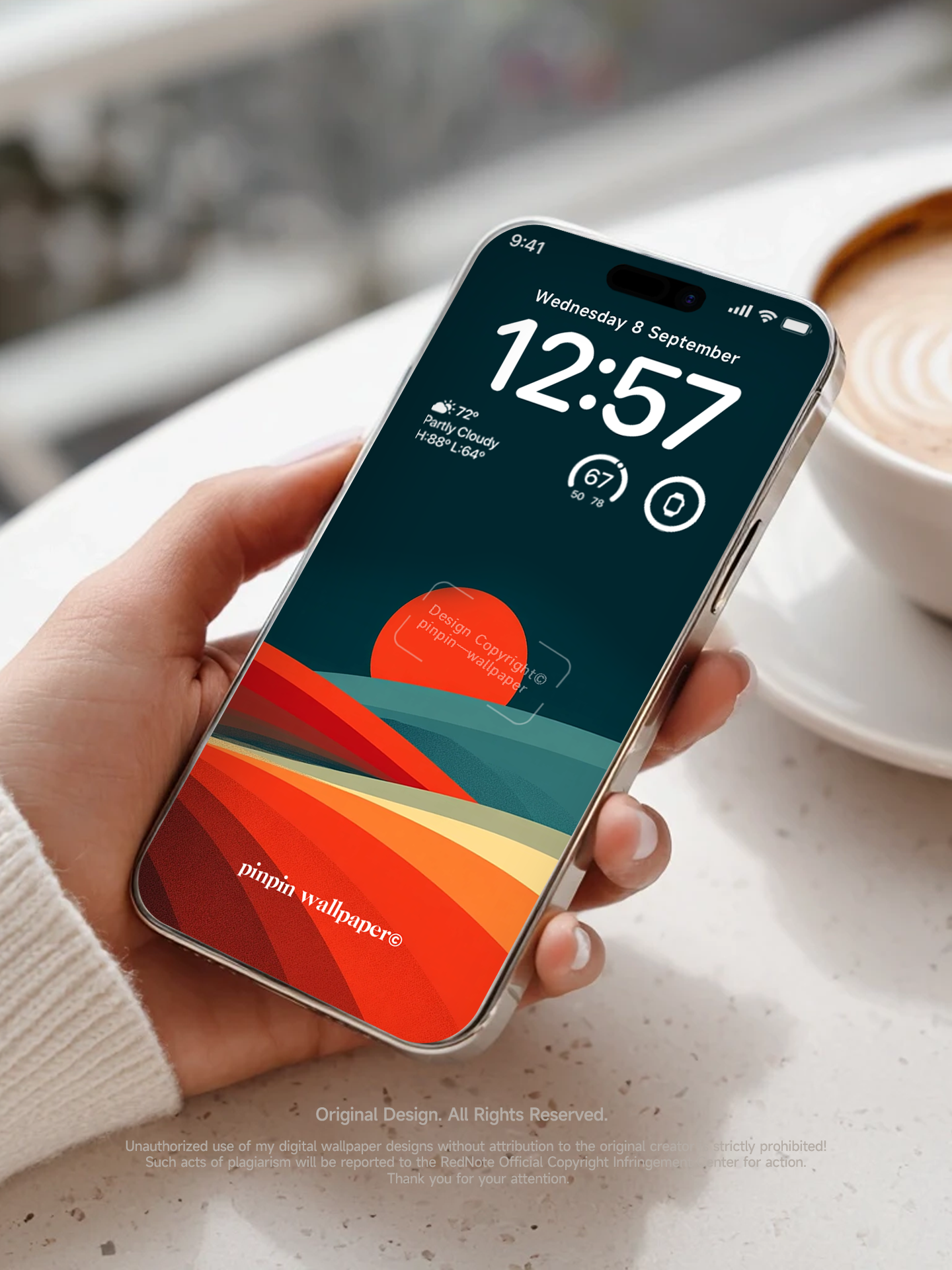 4K HD Phone Wallpaper Background -  NO.5991 Minimalist Gradient Style  wallpapers for iPhone and Android