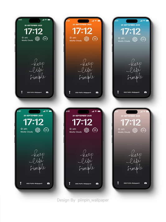 4K HD Wallpaper Background - Minimalist style No.0809 for iPhone and Android 6PACK