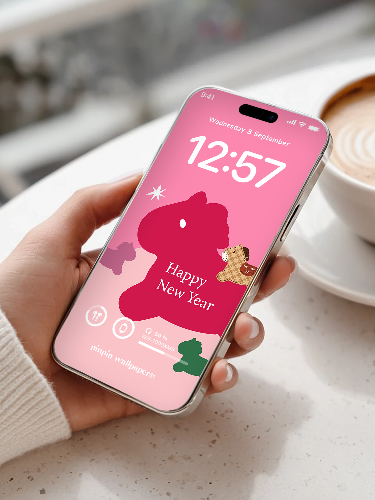 4K HD Phone Wallpaper Background - NO.6026 Hello 2026 Happy New Year Wallpaper, Compatible with iPhone and Android Devices