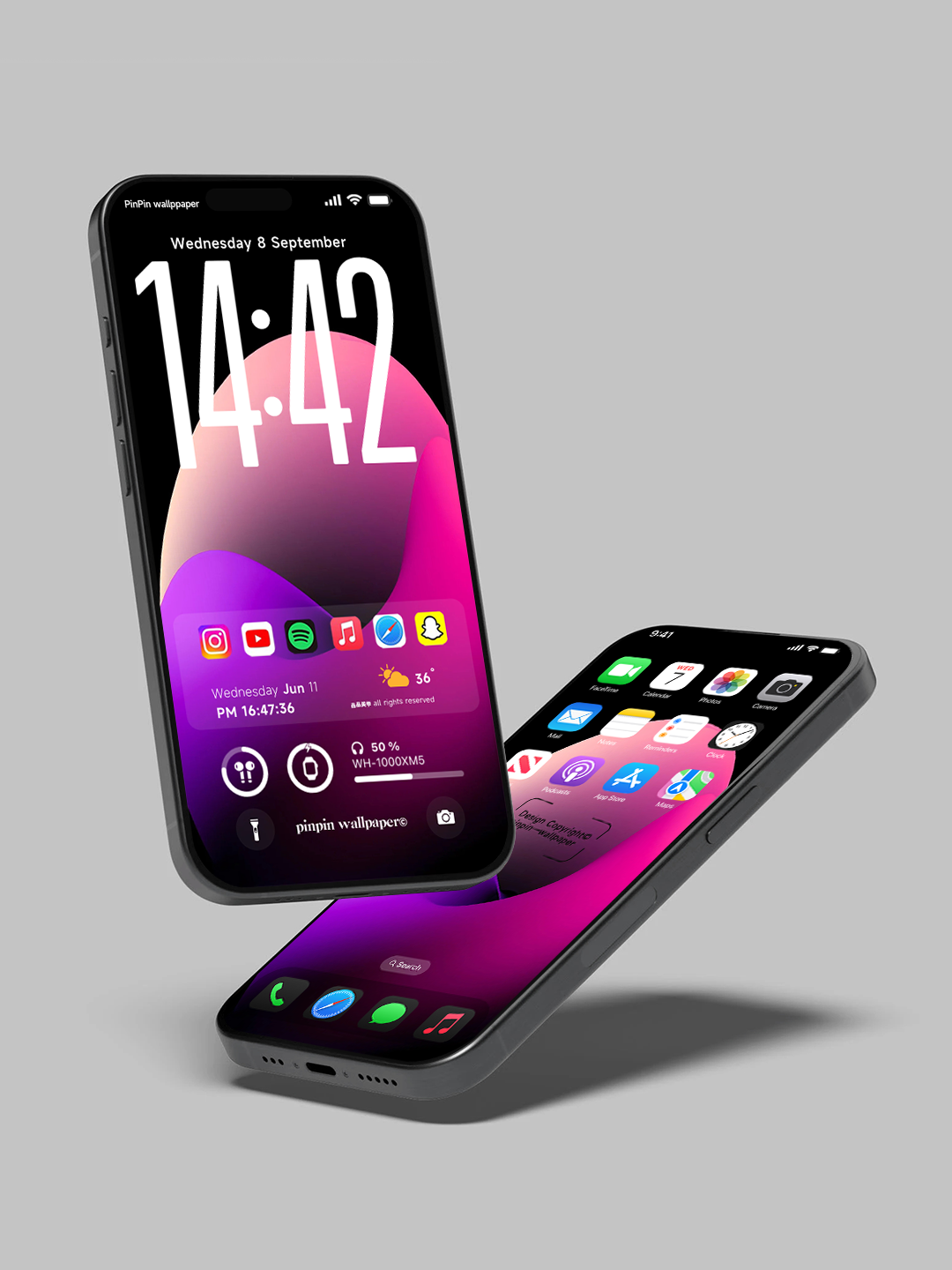 4K HD 壁紙の背景 - iPhone および Android 向け Black Universe Series20