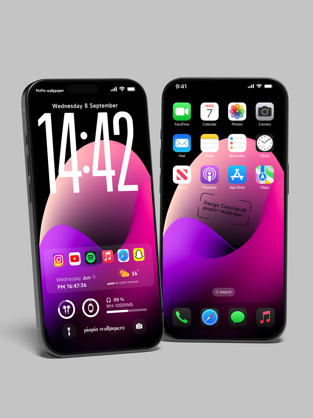 4K HD 壁紙の背景 - iPhone および Android 向け Black Universe Series20