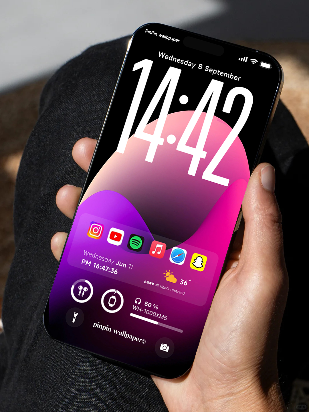 4K HD 壁紙の背景 - iPhone および Android 向け Black Universe Series20