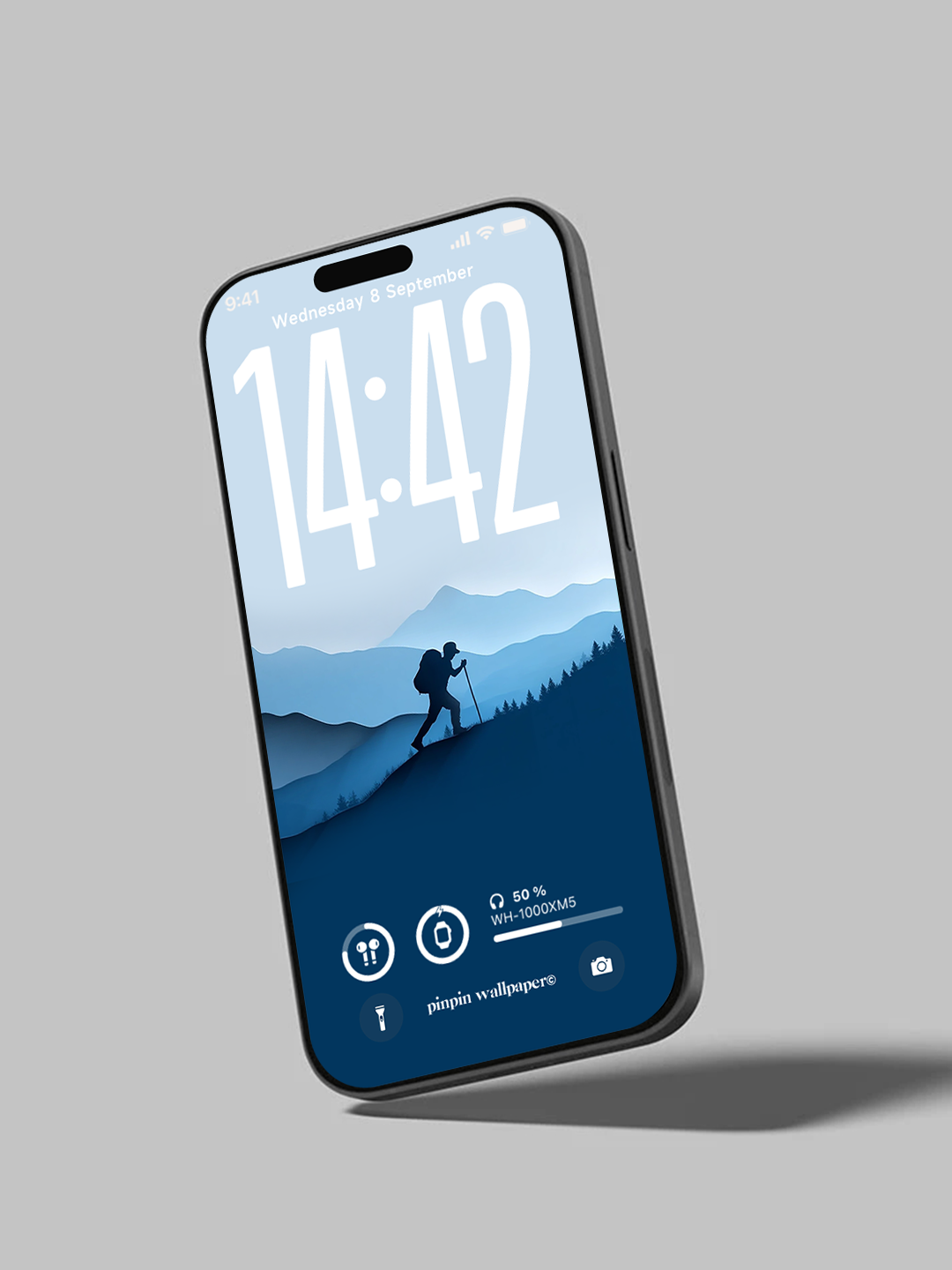 4K HD Phone Wallpaper Background - NO.6085 Minimalist Gradient Style Bule wallpapers for iPhone and Android