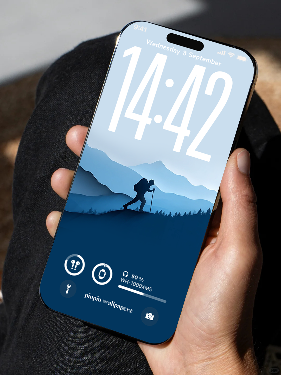 4K HD Phone Wallpaper Background - NO.6085 Minimalist Gradient Style Bule wallpapers for iPhone and Android