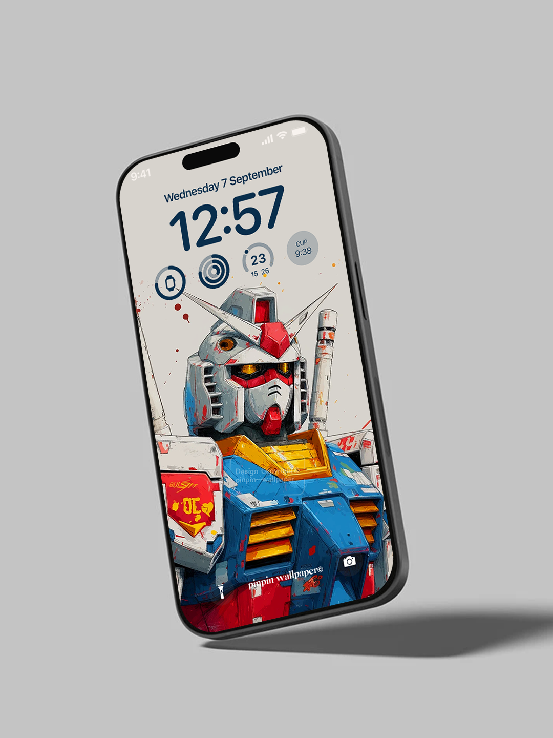 4K HD Phone Wallpaper Background - NO.6089 Minimalist Gradient Style Gundam RX-78 Classic Anime wallpapers for iPhone and Android