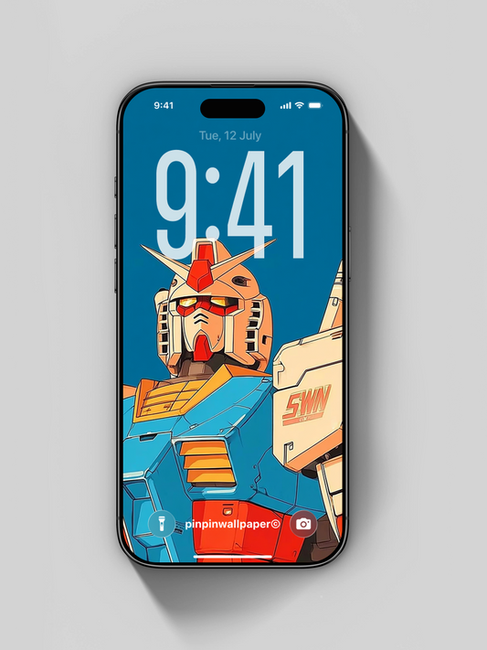 2026 Minimalist Gradient 4K Wallpaper for iPhone and Android | RX-78-2 Gundam