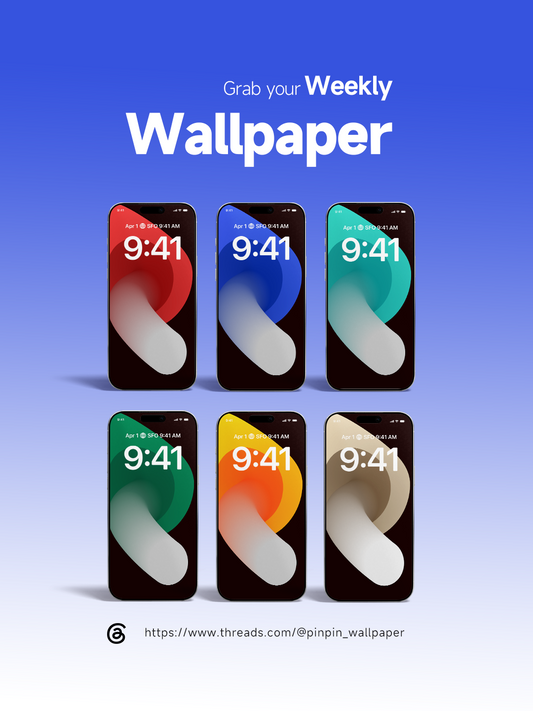 Abstract style phone Wallpaper Pack with 6 Different Color Schemes: 8K HD Lock Screen Wallpapers