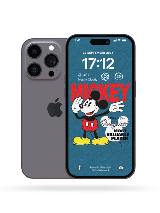 4K HD Phone Wallpaper Background - Lovely Mickey for iPhone and Android