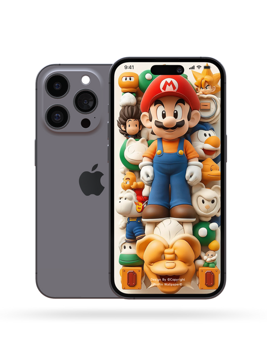 4K HD Phone Wallpaper Background - 3D Super Mario for iPhone and Android