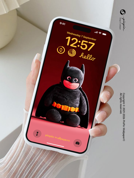 4K HD Phone Wallpaper Background - NO.6221 Minimalist Gradient Style Batman wallpapers for iPhone and Android