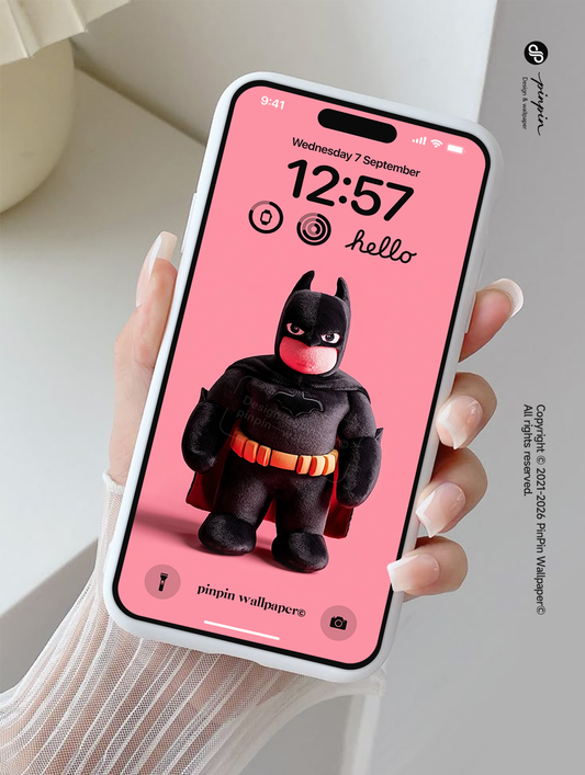 4K HD Phone Wallpaper Background - NO.6222 Minimalist Gradient Style Batman wallpapers for iPhone and Android